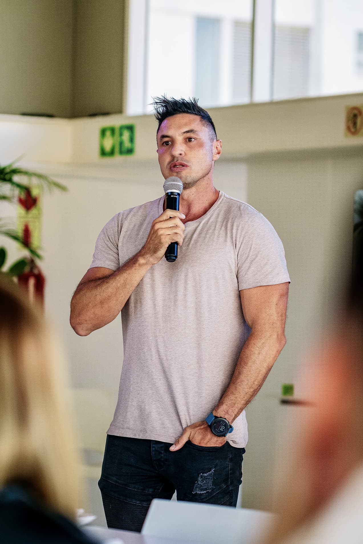 Juan Mouton speaking